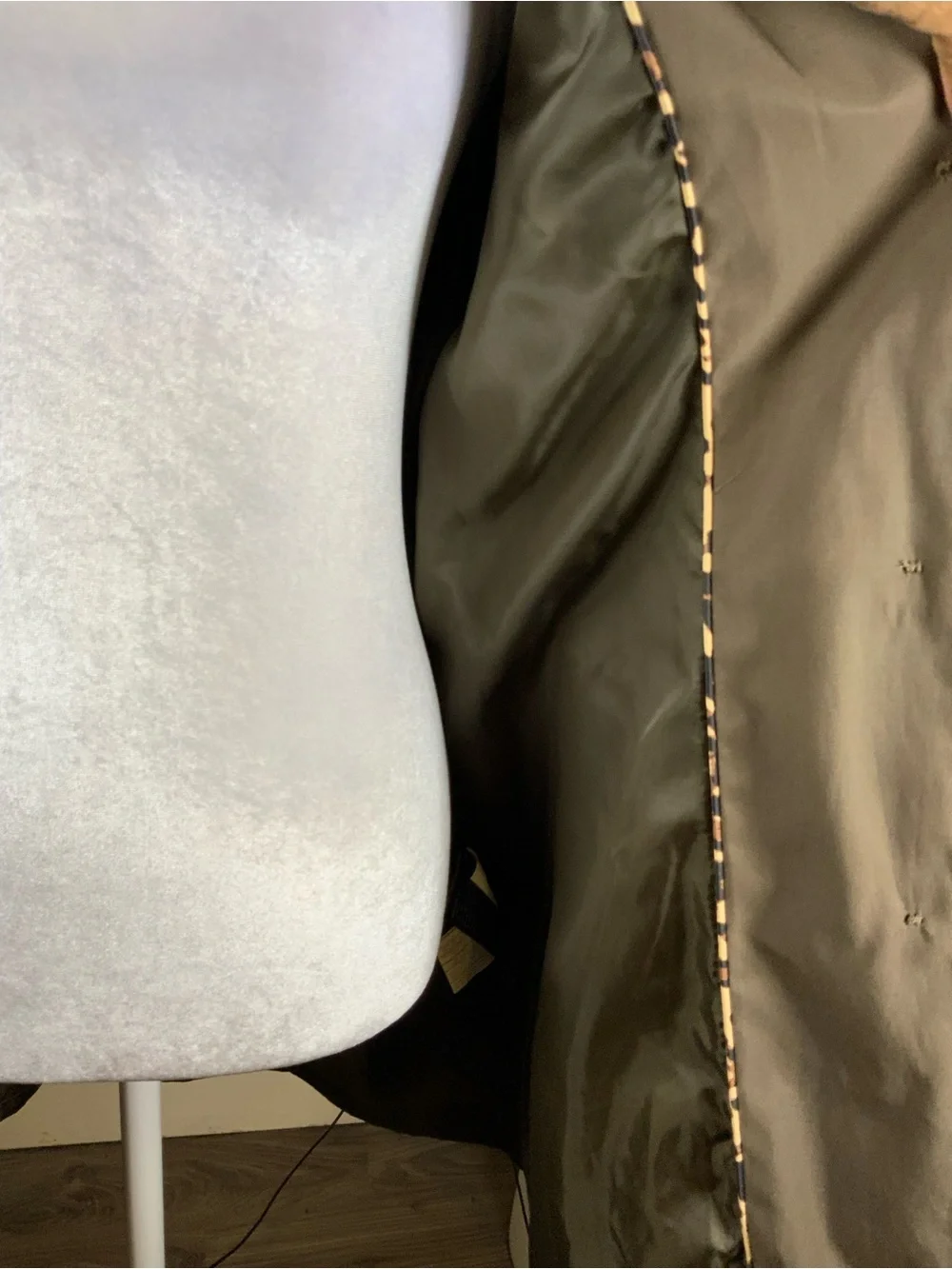 Via Spiga Taupe Trench Coat with Belted Waist